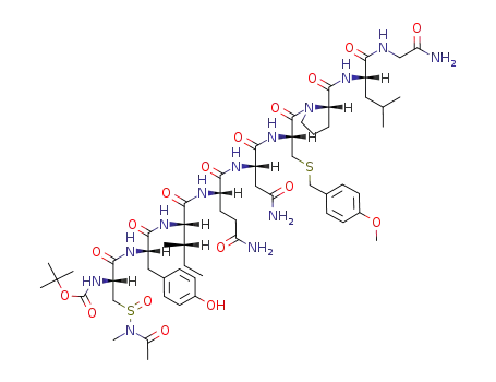 Boc-Cys(Acm)(O)-Tyr-Ile-Gln-Asn-Cys(MBzl)-Pro-Leu-Gly-NH2