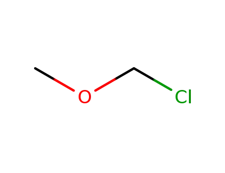 Molecular Structure of 107-30-2 (Chloromethyl methyl ether)