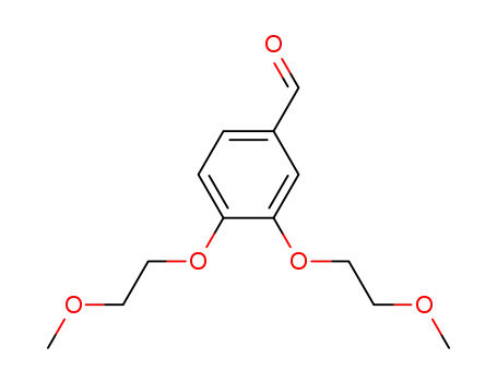 Molecular Structure of 80407-64-3 (3,4-bis(2-Methoxyethoxy)benzaldehyde)