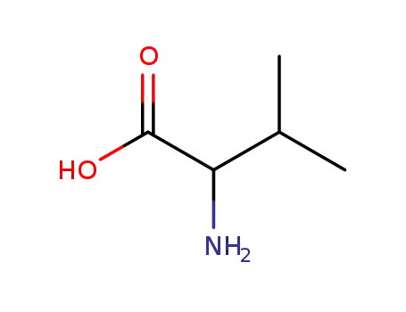 Molecular Structure of 516-06-3 (DL-Valine)