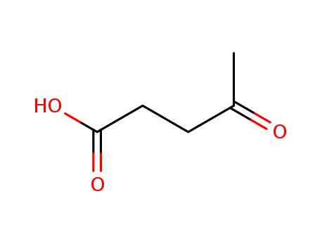 123-76-2,Levulinic acid,Propionic acid, 3-acetyl-;4-Ketovaleric acid;Valeric acid, 4-oxo-;Pentanoic acid, 4-oxo-;Pentanoic acid,4-oxo-;4-Oxopentanoic acid;LEVA;Levulinicacid;Usaf cz-1;Acetopropionic acid;4-Oxovaleric acid;.gamma.-Ketovaleric acid;3-Acetylpropionic acid;4-oxopentanoate;