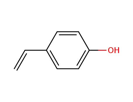 Molecular Structure of 2628-17-3 (4-Hydroxystyrene)