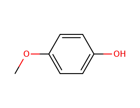 Molecular Structure of 150-76-5 (4-Methoxyphenol)