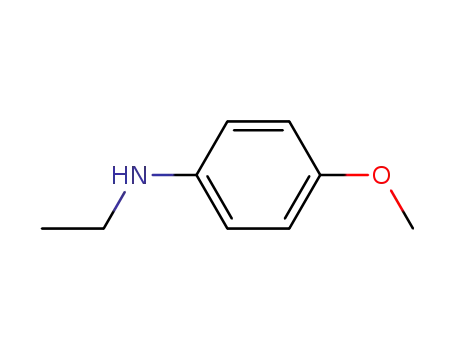 Molecular Structure of 104-48-3 (Benzenamine, N-ethyl-4-methoxy-)