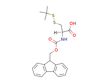 Molecular Structure of 73724-43-3 (FMOC-CYS(STBU)-OH)