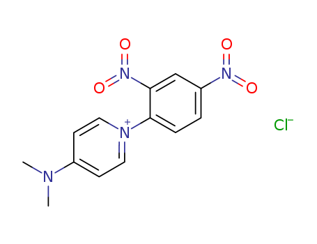 Molecular Structure of 110465-52-6 (Pyridinium, 4-(dimethylamino)-1-(2,4-dinitrophenyl)-, chloride)