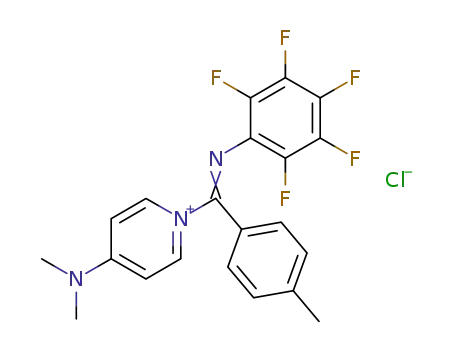 4-Dimethylamino-1-{[(Z)-pentafluorophenylimino]-p-tolyl-methyl}-pyridinium; chloride
