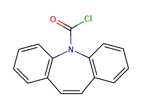 Molecular Structure of 33948-22-0 (Dibenz[b,f]azepine-5-carbonyl chloride)