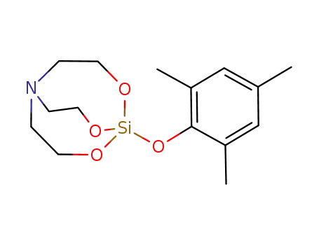 Molecular Structure of 77612-09-0 (2,8,9-Trioxa-5-aza-1-silabicyclo[3.3.3]undecane,
1-(2,4,6-trimethylphenoxy)-)