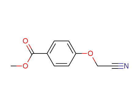 Molecular Structure of 137988-24-0 (Benzoic acid, 4-(cyanomethoxy)-, methyl ester)