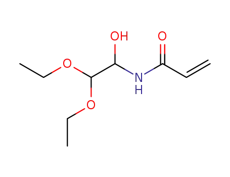 Molecular Structure of 112642-90-7 (2-Propenamide, N-(2,2-diethoxy-1-hydroxyethyl)-)