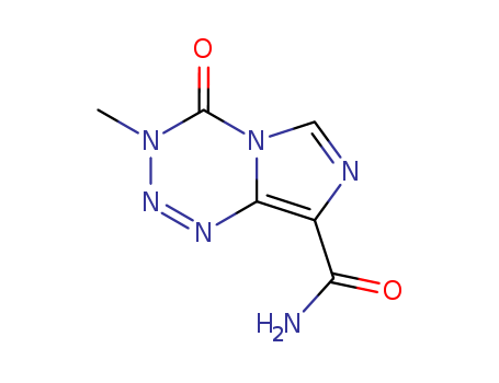 85622-93-1,Temozolomide,3,4-Dihydro-3-methyl-4-oxoimidazo(5,1-d)-as-tetrazine-8-carboxamide;CCRG 81045;Temozolodida [Spanish];Imidazo[5,1-d]-1,2,3,5-tetrazine-8-carboxamide, 3, 4-dihydro-3-methyl-4-oxo-;Imidazo[5,1-d]-1,2,3,5-tetrazine-8-carboxamide,3,4-dihydro-3-methyl-4-oxo-;3-methyl-2-oxo-1,3,4,5,8-pentazabicyclo[4.3.0]nona-4,6,8-triene-7-carboxamide;MB 39831;Methazolastone;Temozolomide [BAN:INN];Imidazo(5,1-d)(1,2,3,5)tetrazine-8-carboxamide, 3,4-dihydro-3-methyl-4-oxo-;Temodal;3-Methyl-4-oxo-3,4-dihydroimidazo(5,1-d)(1,2,3,5)tetrazine-8-carboxamide;Temozolomidum [Latin];8-Carbamoyl-3-methylimidazo(5,1-d)-1,2,3,5-tetrazin-4(3H)-one;