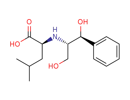 (2S)-(+)-2-<(1S,2S)-(2-Hydroxy-1-hydroxymethyl-2-phenylethyl)amino>-4-methylvaleriansaeure