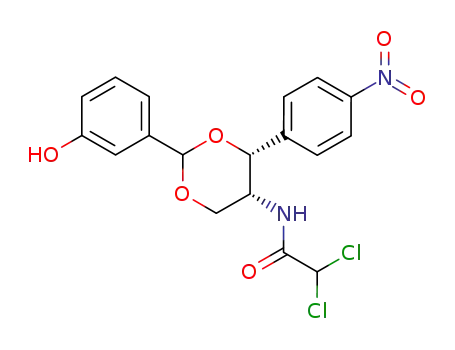 2,2-Dichloro-N-[(4R,5R)-2-(3-hydroxy-phenyl)-4-(4-nitro-phenyl)-[1,3]dioxan-5-yl]-acetamide