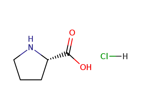 Molecular Structure of 7776-34-3 (L-Proline hydrochloride)