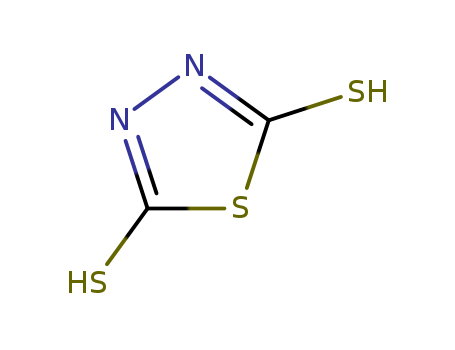 1072-71-5,Bismuththiol,2, 5-Dimercapto-1,3,4-thiodiazole;2,5-Dimercapto-thiadiazole;2,5-Dimercapto-1,3,4-thiodiazole;Bismuthiol I;Dimercaptothiadiazole;1,3, 4-Thiadiazolidine-2,5-dithione;2, 5-Dimercapto-thiadiazole;2,5-Dimercaptothiadiazole;1,3,4-Thiadiazole-2,5-dithiol;D 2 (Chinese flotation agent);1,3,4-Thiadiazolidine-2,5-dithione(8CI9CI);2,5-Dimercapto-1,3,4-thiadiazole;1,3,4-thiadiazolidine-2,5-dithione;2,5-Dimercapto-1,3,4-Thiadiazol;2,5-Dimercapto-1,3,4-thiadiazole 98%;2,5-Dimercapto-1,3,4-thiadiazole (DMTD);bismuththiol; 2,5-dimercapto-1,3,4-thiadiazole;