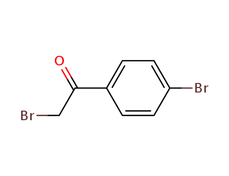 99-73-0,2,4'-Dibromoacetophenone,Acetophenone,2,4'-dibromo- (6CI,7CI,8CI);2-(4-Bromophenyl)-2-oxoethyl bromide;2-Bromo-1-(4-bromophenyl)-1-ethanone;2-Bromo-1-(4-bromophenyl)ethanone;2-Bromo-4'-bromoacetophenone;4,a-Dibromoacetophenone;4-Bromo(bromoacetyl)benzene;Bromomethyl 4-bromophenylketone;Bromomethyl p-bromophenyl ketone;NSC 6224;p,a-Dibromoacetophenone;p-Bromophenacyl bromide;a,4-Dibromoacetophenone;a,4'-Dibromoacetophenone;a,p-Dibromoacetophenone;a-Bromo-4-bromoacetophenone;w,4-Dibromoacetophenone;