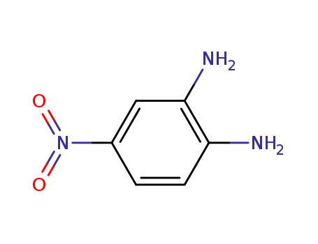Molecular Structure of 99-56-9 (4-Nitro-o-phenylenediamine)