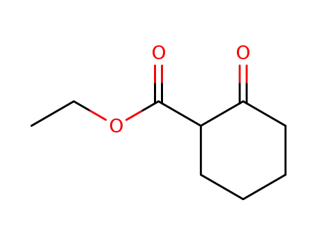Molecular Structure of 1655-07-8 (Ethyl 2-oxocyclohexanecarboxylate)