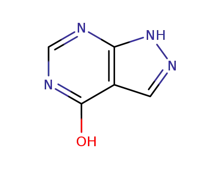 4-hydroxypyrazolo(3,4-d)pyrimidine