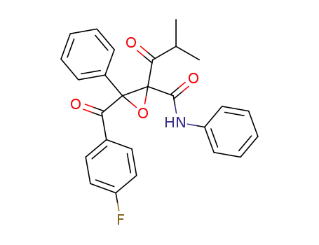 3-<(4-fluorophenyl)carbonyl>-2-(2-methyl-1-oxopropyl)-N,3-diphenyl-2-oxiranecarboxamide