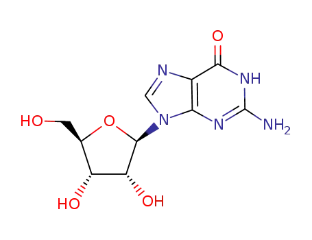 Molecular Structure of 118-00-3 (Guanosine)