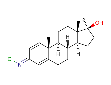 anti-17α-Methyl-17β-hydroxy-Δ1,4-androstadien-3-N-chlorimin