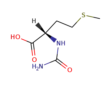 Molecular Structure of 54896-74-1 (L-Methionine, N-(aminocarbonyl)-)