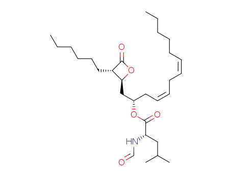 [(2S)-1-[(2S,3S)-3-hexyl-4-oxooxetan-2-yl]trideca-4,7-dien-2-yl] (2S)-2-formamido-4-methylpentanoate