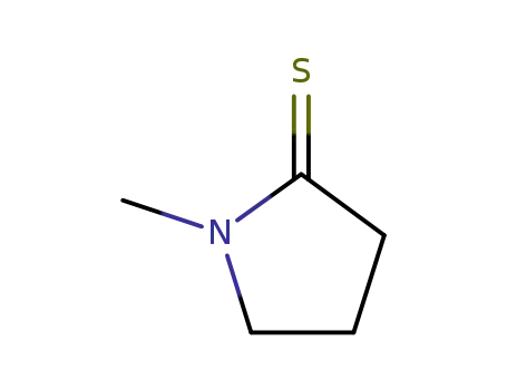 Molecular Structure of 10441-57-3 (1-METHYLPYRROLIDINE-2-THIONE)