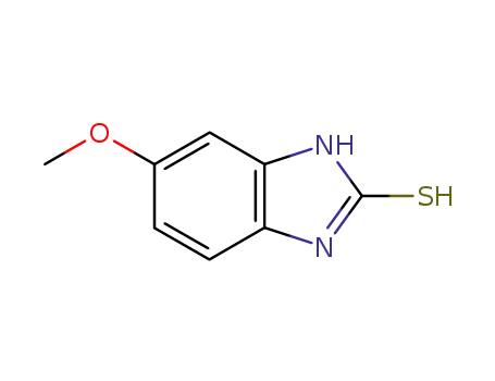 Molecular Structure of 37052-78-1 (5-Methoxy-2-mercaptobenzimidazole)