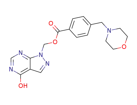 1-({[4-(morpholinomethyl)-benzoyl]oxy}methyl)allopurinol