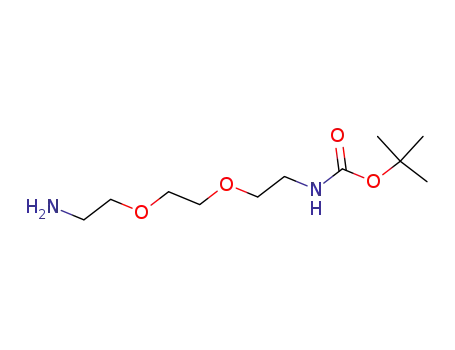 Molecular Structure of 153086-78-3 (BOC-1-AMINO-3,6-DIOXA-8-OCTANEDIAMINE)
