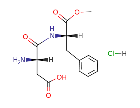 Molecular Structure of 5910-52-1 (1-methyl N-L-alpha-aspartyl-3-phenyl-L-alaninate monohydrochloride)