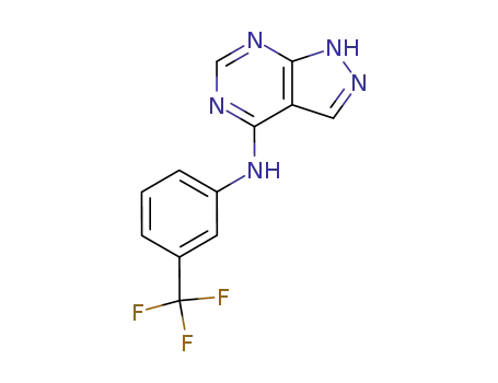 4-(3-trifluoromethylanilino)-1H-pyrazolo<3,4-d>pyrimidine