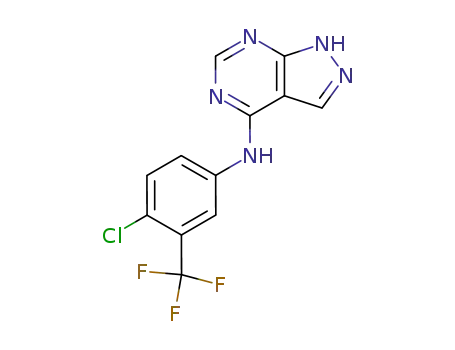 (4-Chloro-3-trifluoromethyl-phenyl)-(1H-pyrazolo[3,4-d]pyrimidin-4-yl)-amine