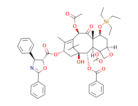 7-(triMethylsilyl)-13-O-[((4S,5R)-2,4-diphenyl-4,5-dihydro oxazol-5-yl)carbonyl]baccatin Ⅲ