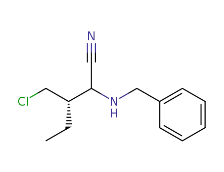 (3S)-2-(N-benzylamino)-3-(chloromethyl)valeronitrile