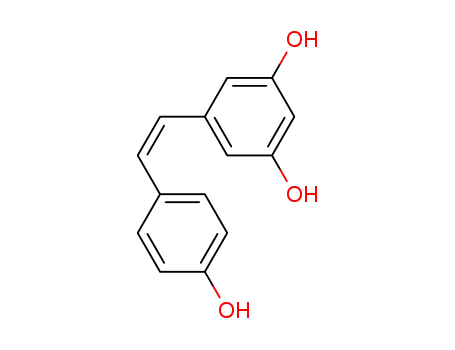 Molecular Structure of 61434-67-1 (cis Resveratrol)