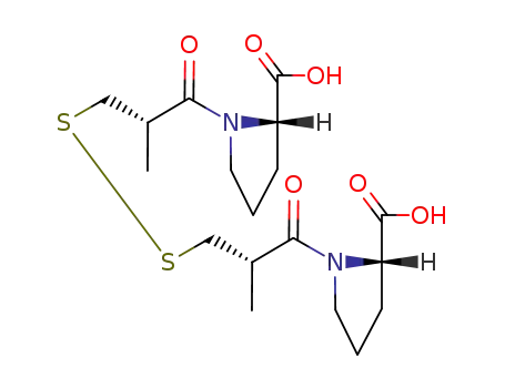 Molecular Structure of 64806-05-9 (CAPTOPRIL DISULFIDE)