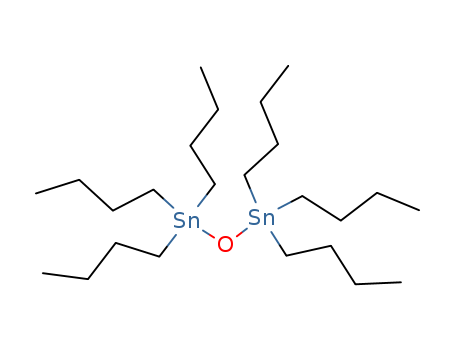 56-35-9,Bis(tributyltin) oxide,Bis(tributyltin)oxide (6CI);Distannoxane, hexabutyl- (8CI,9CI);6-Oxa-5,7-distannaundecane,5,5,7,7-tetrabutyl-;Aceto TBTO;BioMeT 66;BioMeT SRM;BioMeT TBTO;Bis(tributylstannic oxide);Bis(tributylstannyl) ether;Bis(tributylstannyl)oxide;Butinox;Di-tributyl tin oxide;Distannoxane,1,1,1,3,3,3-hexabutyl-;Hexabutyldistannoxane;Hexabutylditin oxide;Intercide 340A;Lastanox F;Lastanox Q;Lastanox Q1;Lastanox Super;Lastanox T;Lastanox T 20;MT 1E;Mykolastanox F;NSC 22332;NSC 28132;Oxybis(tributylstannane);Oxybis[tributyltin];Stannicide A;Stannicide O;TBTO;TnBTO;Tri-n-butyltin oxide;Tributyltin oxide;Vikol AF25;Vikol LO 25;