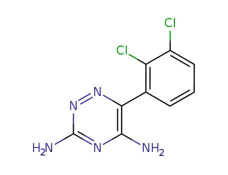Molecular Structure of 84057-84-1 (Lamotrigine)