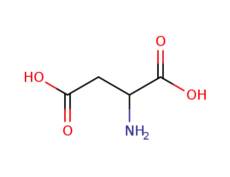 Molecular Structure of 617-45-8 (DL-Aspartic acid)