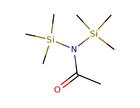 Molecular Structure of 10416-58-7 (N,N-Bis(trimethylsilyl)acetamide)