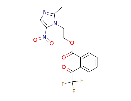 2-(2,2,2-Trifluoro-acetyl)-benzoic acid 2-(2-methyl-5-nitro-imidazol-1-yl)-ethyl ester