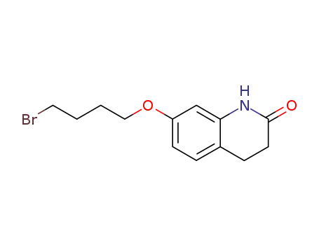 Molecular Structure of 129722-34-5 (3,4-Dihydro-7-(4-bromobutoxy)-2(1H)-quinolinone)
