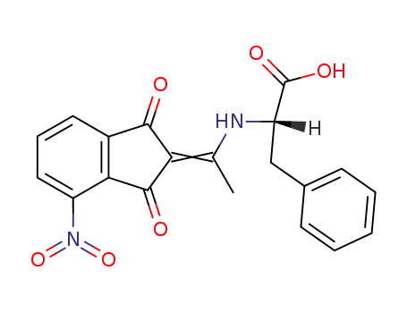 (S)-2-{1-[4-Nitro-1,3-dioxo-indan-(2E)-ylidene]-ethylamino}-3-phenyl-propionic acid
