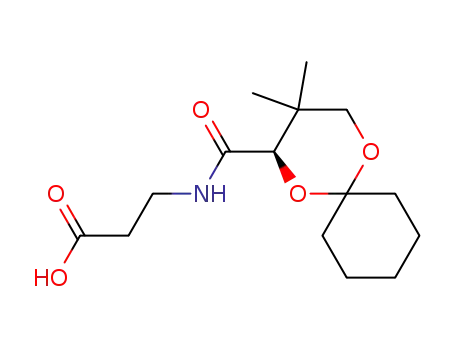 3-[((R)-3,3-Dimethyl-1,5-dioxa-spiro[5.5]undecane-2-carbonyl)-amino]-propionic acid