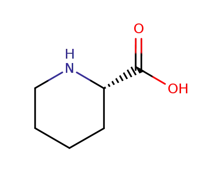 Molecular Structure of 3105-95-1 (L(-)-Pipecolinic acid)