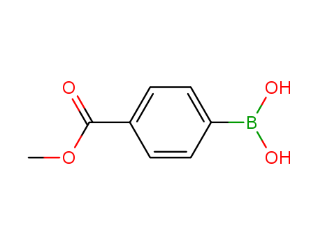 99768-12-4,Methyl 4-boronobenzoate,Benzoicacid, p-borono-, methyl ester (6CI);(4-Carbomethoxyphenyl)boronic acid;4-Carbomethoxybenzeneboronic acid;4-Methoxycarbonylbenzeneboronic acid;4-Methoxycarbonylphenylboronic acid;Methyl p-boronobenzoate;p-(Methoxycarbonyl)boronic acid;